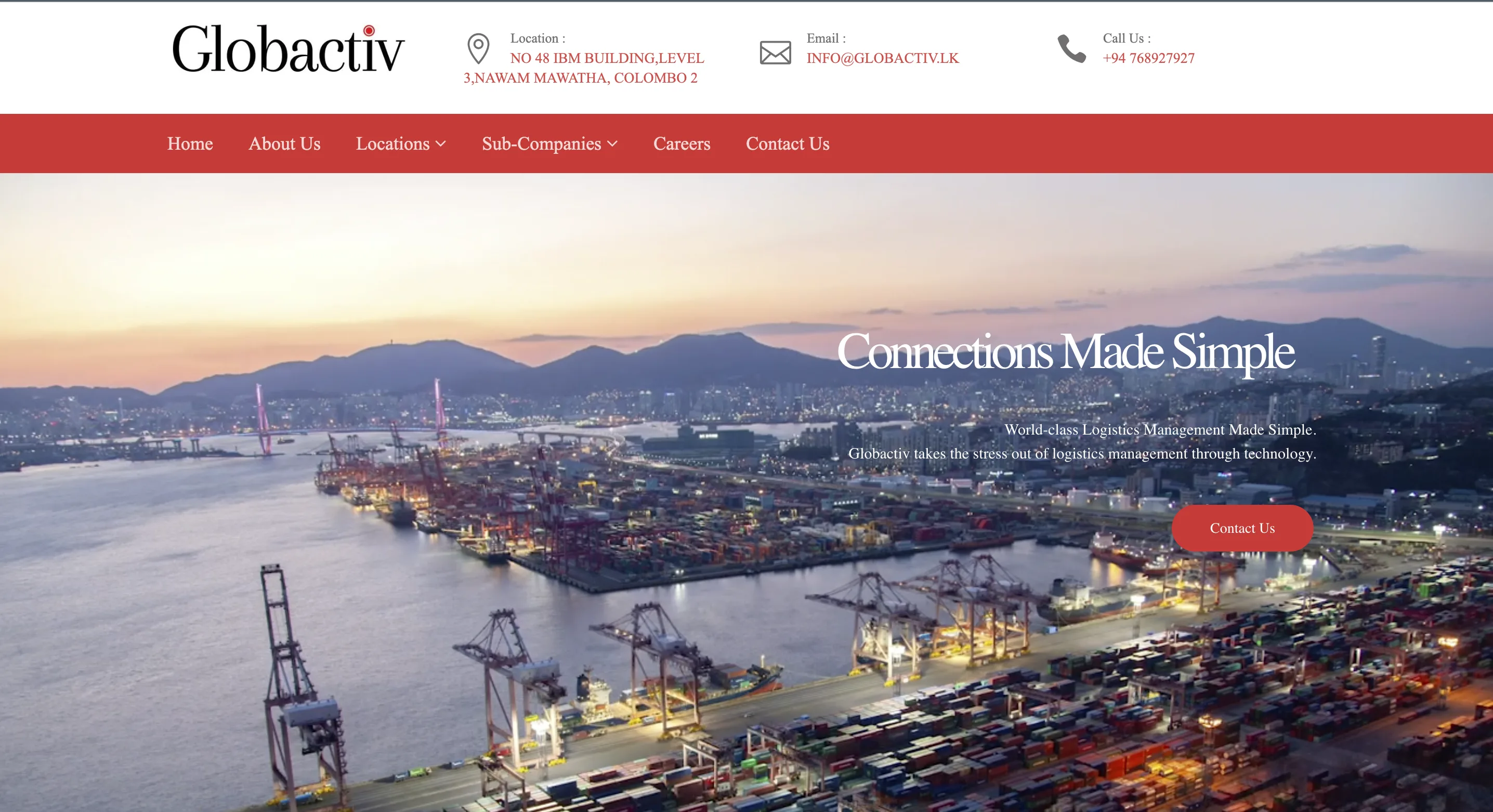 Globactiv website screenshot